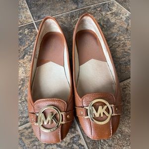 Michael Kors Fulton Leather Moccasins- Tan, Women’s Size 9M